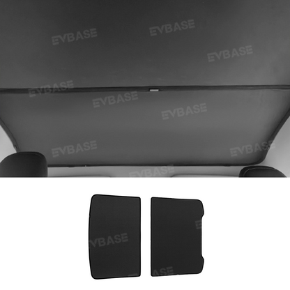 Tesla Model Y Juniper Glass Roof Sunshade Ice Crystal Sunroof Shade Foldable Sun Visor