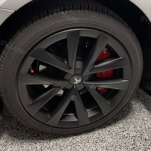 EVBASE Tesla Model 3 Wheel Cover 18 inch Sport Model S Plaid Version Arachnid Wheel Cap 4PCS Matte 2017-2023 Year