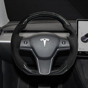 EVBASE kundenspezifisches Kohlefaser-Lenkradmodell 3 Jahre Tesla-Zubehör