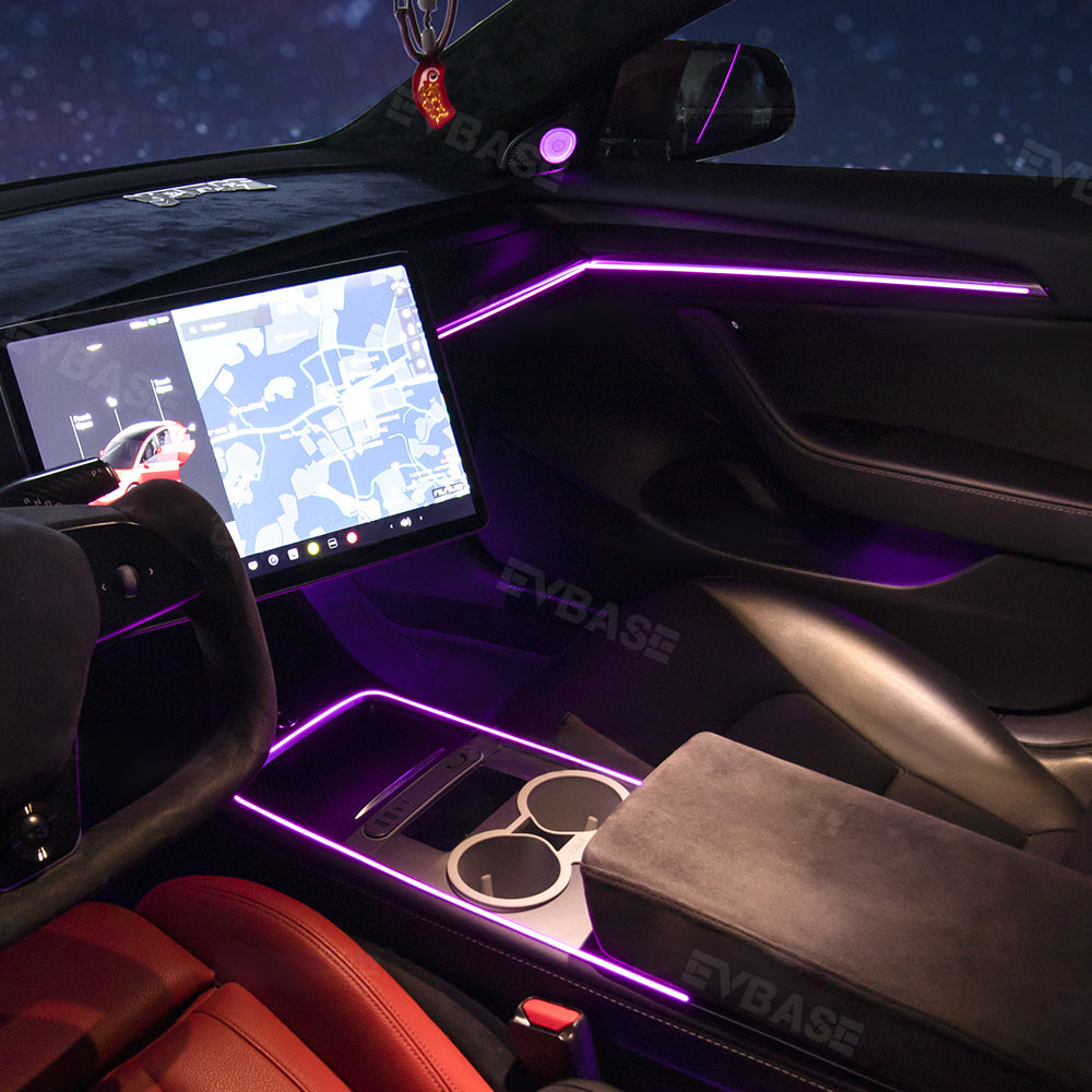 Model 3 Y Ambient Light Laser Etched LED 128 Colors Atmosphere Light Tesla