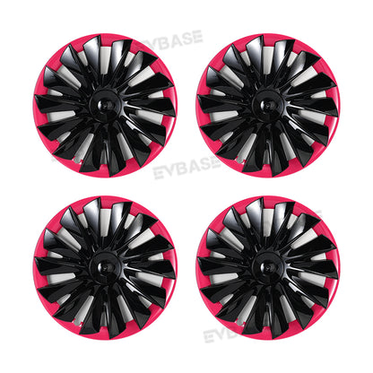 Model Y Bicolor Wheel Covers 19 Inch ABS Rim Protector Covers Sport Wheel Caps 4PCS For Tesla