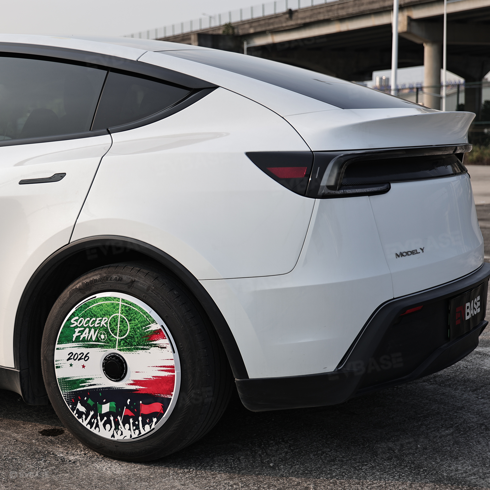 Model Y Juniper Aero Wheel Covers International Soccer Style Hubcaps for Tesla 18/19/20/21 Inch Wheels