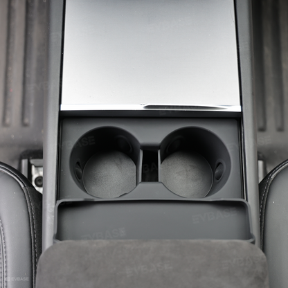 Model Y Juniper/ YL/ 3 Highland Silicone Center Console Cup Holder Insert Armrest Storage Organizer