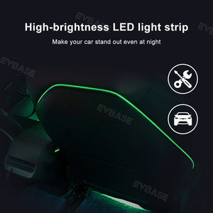 EVBASE Tesla Model 3/Y Laser Engraved Streamer Ambient Lighting Upgrade Kit Laser Carving LED Light Strips With Tweeter