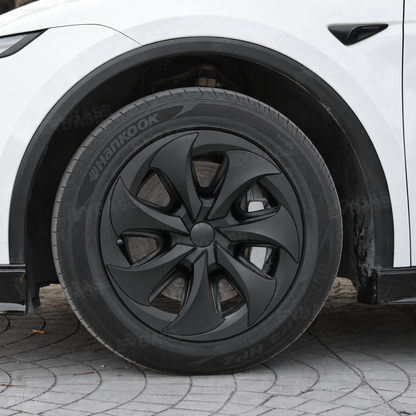 Model Y Juniper Standard 18inch Wheel Covers Turbine Blade Style Hubcaps 4PCS