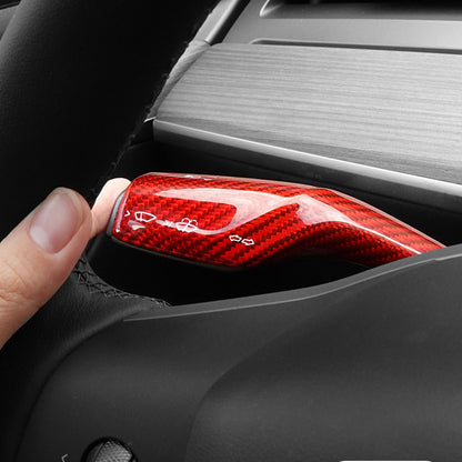 Model Y 3 Real Carbon Fiber Interior Accessories Column Gear Shift Cover for Tesla