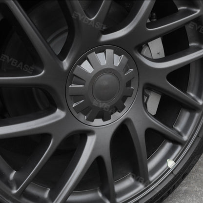 EVBASE Tesla Model 3 Highland Wheel Center Hub Caps 18 Inch Überturbine Wheel Center Caps Kit 4PCS