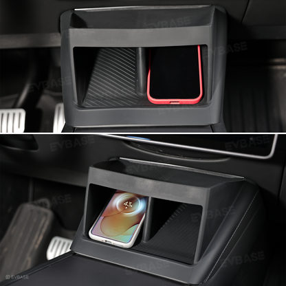 Model Y Juniper/ 3 Highland/ Y L Under-Screen Storage Organizer with Center Console Wireless Charging Pad Liner