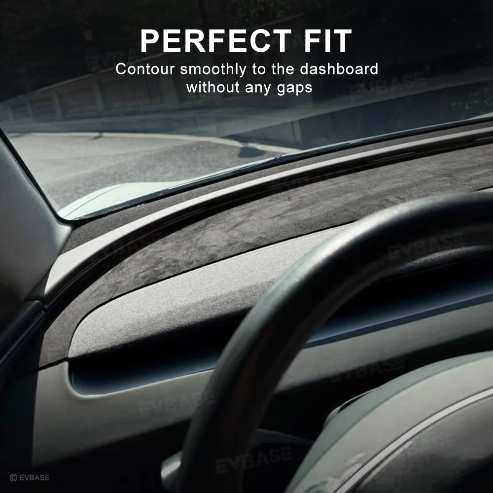 Model Y/3 Dashboard Cover Anti-Glare Sun Protection Suede Dash Mat Sunshield Dash Protector