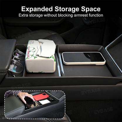 Model Y/ YL/ 3 Center Console Organizer Anti-Slip Center Console Storage Tray Interior Storage Accessories