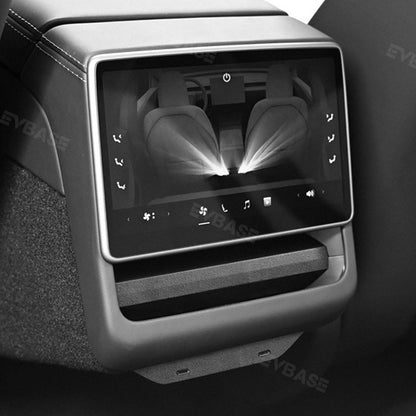 Model 3 Highland Real Alcantara Rear Screen Frame Cover Air Outlet Protector Rear Air Vent Covers Sticker for Tesla