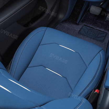 Model 3 Y Seat Covers NAPPA Leather All-Inclusive Breathable Seat Protector All Set Teal Blue For Tesla