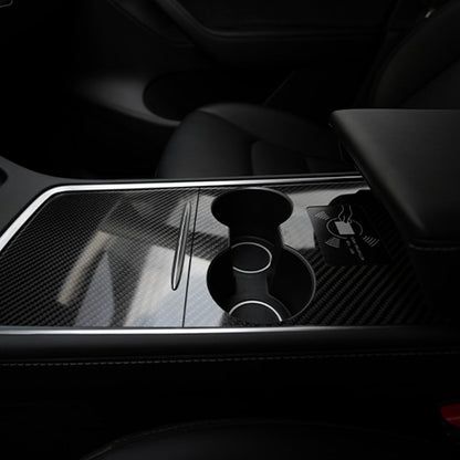 Model Y 3 Carbon Fiber Interior Accessories Center Console Trim Panel Cover for Tesla