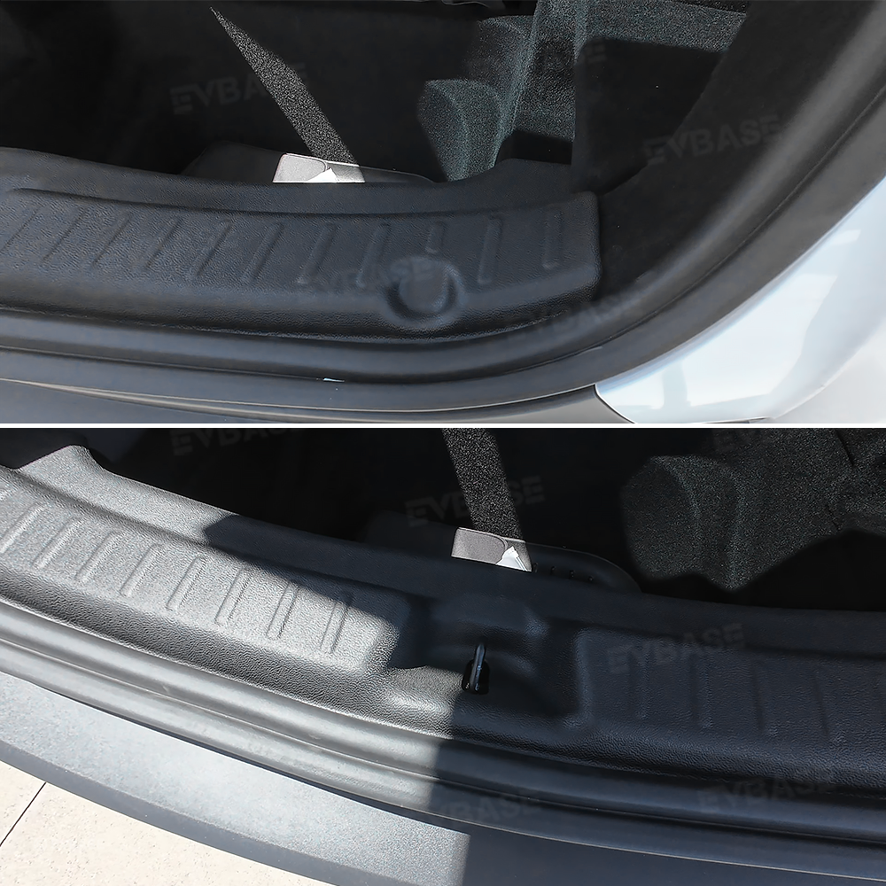 Model Y Juniper Rear Bumper Protector Anti-Scratch TPE Trunk Sill Protector Mat for Tesla