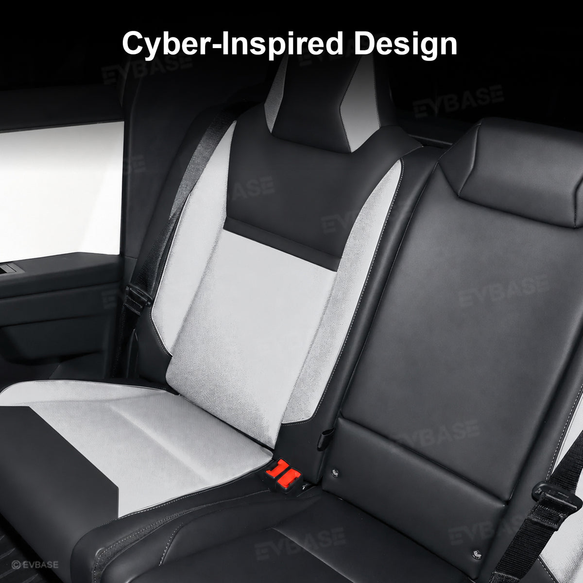Cybertruck Seat Covers Waterproof Nappa Leather Cyberpunk-Inspired Style Seat Protector