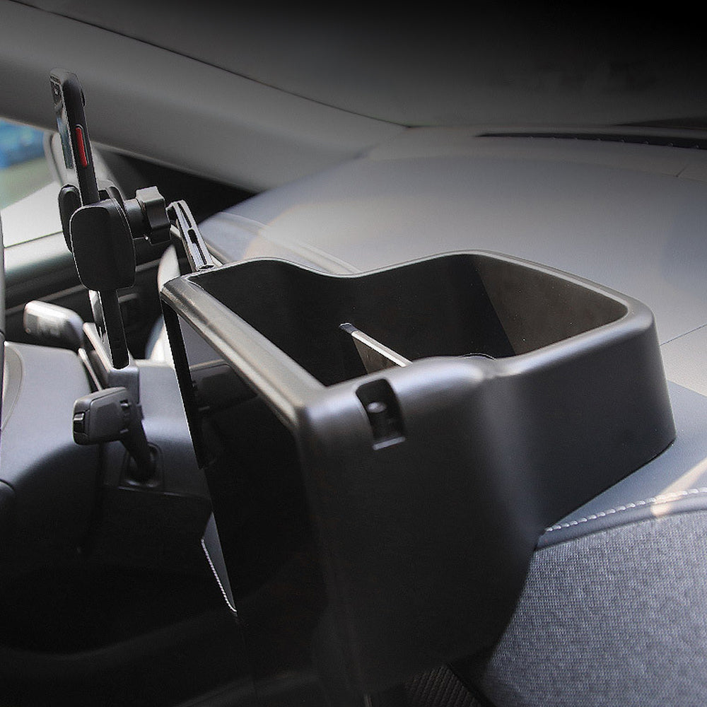 Mustang Mach E Center Console Dash Storage Box Organizer 360° Rotatable Dashboard Phone Holder for Ford
