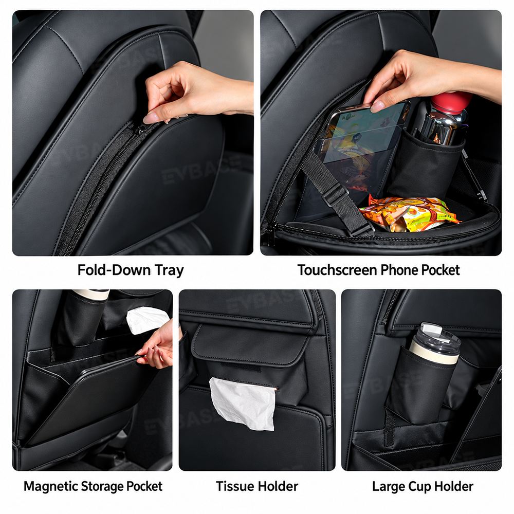 Model Y Juniper /3 Highland Seat Back Kick Protector & Multi-Function Organizer
