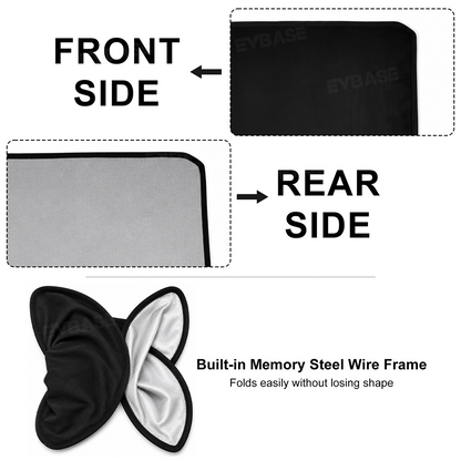 Glass Roof Sunshade for Hummer EV Silicone Electrostatic Glass Sunroof Shade Heat Insulation UV Protection Faux Suede Sun Visor