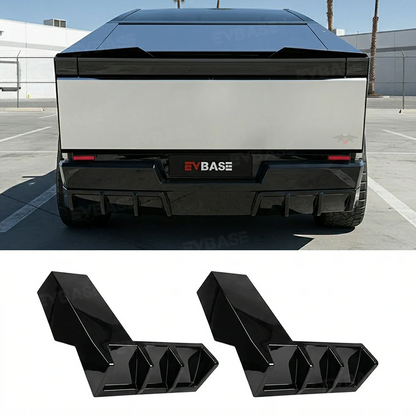 Cybertruck Body Kit Front Bumper Lip &  Fender Flares Cover & Rear Diffuser & Rear Spoiler for Tesla