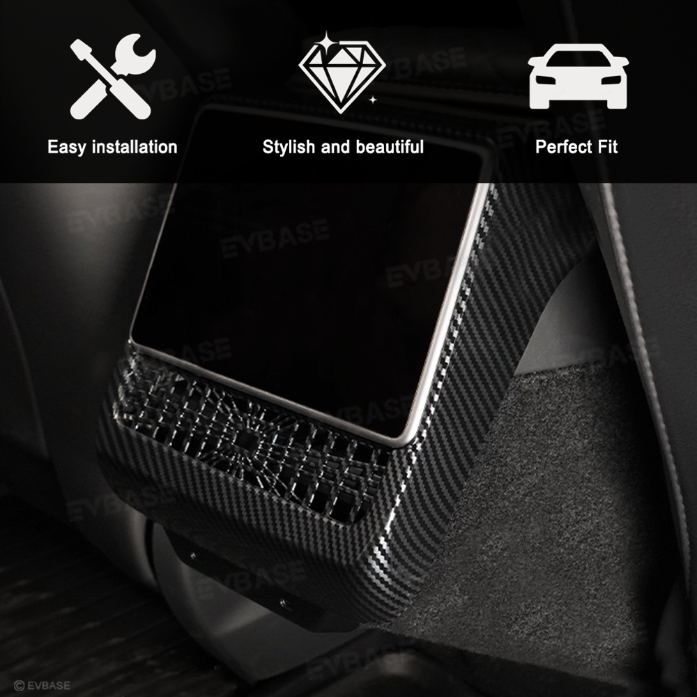 Model Y Juniper/3 Highland Rear Screen Overlay ABS Backseat Air Vent Cover Protection for Tesla