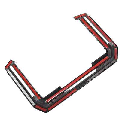 Cybertruck Rear Screen Frame & Air Vent Protective Cover ABS Carbon Fiber Style Overlay Trim