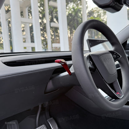 Model Y Juniper Carbon Fiber Turn Signal Stalk Trim Covers for Tesla