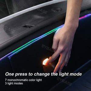 EVBASE Tesla Frunk Ambient Light Model 3 Y LED Light Strip With Remote App Control