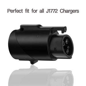 EVBASE Tesla a J1772 Adaptador de carga 80A MAX / 240VAC Compatible con Mobile y Conector de pared