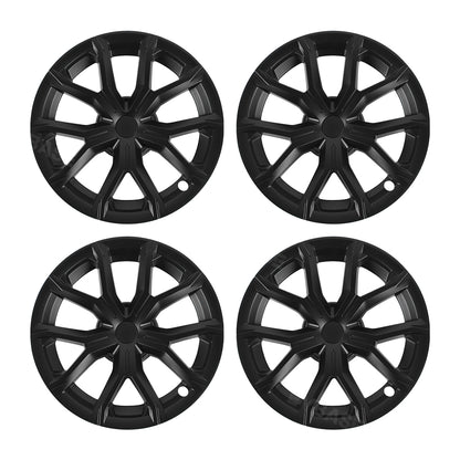 Tesla Model 3 Wheel Covers 18 Inch  ABS Sport Hubcaps Aero Wheel Caps Matte Black 4PCS