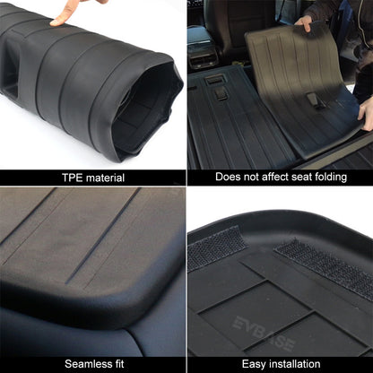 Model 3 Y Seatback Mat Protector TPE Wear Resistant Rear Second Row Backrest Seat Cover for Tesla
