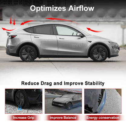 Tesla Model Y Juniper Spoiler Real Carbon Fiber Wing Rear Trunk Lid With Performance Style