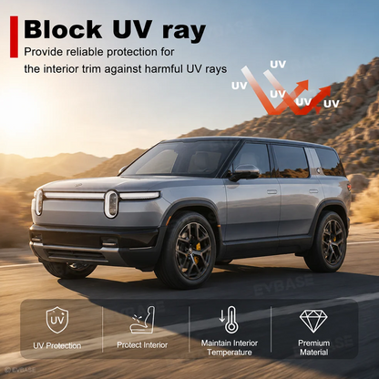 Panoramic Glass Roof Sunshade for Rivian R2 Sunroof Shade UV Protection & Heat Insulation