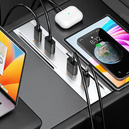 Model 3 Highland USB Hub Adpter Docking Station 4-Port 65W Center Console Fast Charger for Tesla