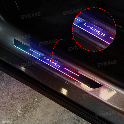 Tesla Model Y Juniper  Illuminated  Door Sills Covers Welcome Pedal Trim Protectors Plates With Launch Logo