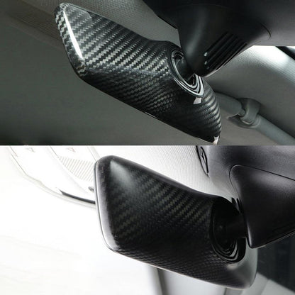 Interior Rearview Mirror Cover Model 3 Y Real Carbon Fiber Rearview Mirror Backside Overlay for Tesla
