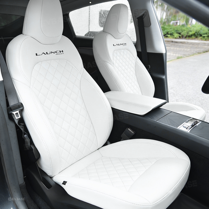 Model Y Juniper Seat Covers NAPPA Leather Full Coverage Seat Protector with Diamond Quilted Design