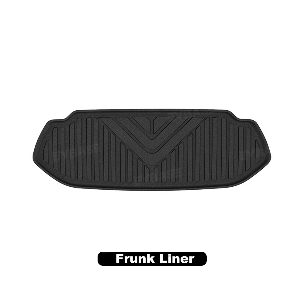 All Weather Floor Liners & Cargo Liners Frunk Mat &Trunk Mat &Rear Seat Back Protector Set for Rivian R2 Waterproof Non-Slip Protection Covers