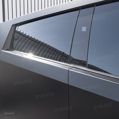 Cybertruck Window Molding Real Carbon Fiber Exterior Window Trim Overlays