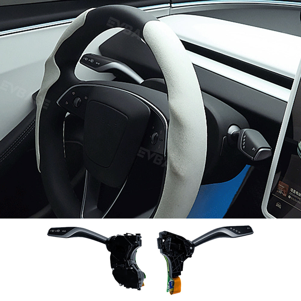 EVBASE Tesla Model 3 Highland Gear Shifter Turn Signal Lever Upgrade Kit Inspired By Model 3/Y Style