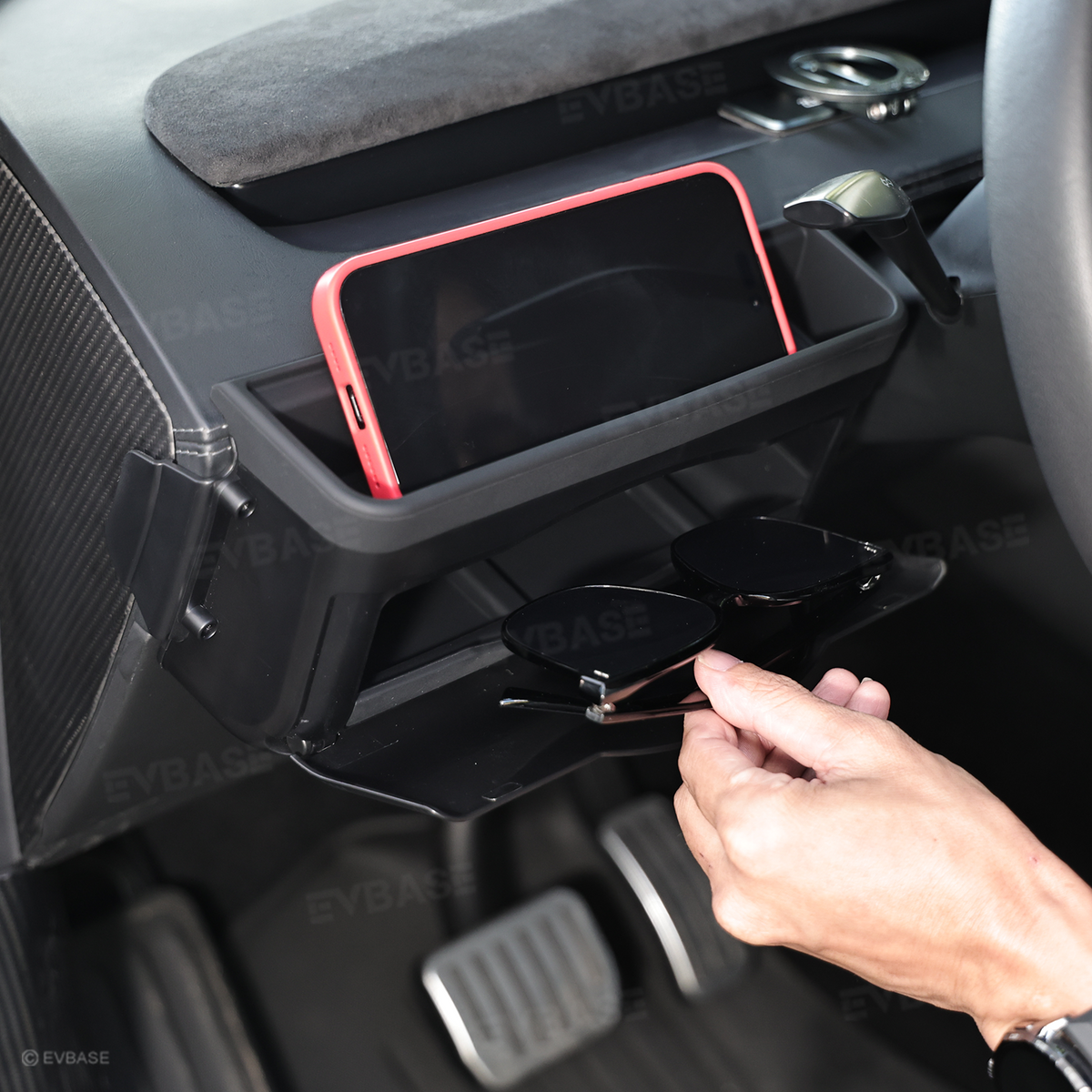 Model Y/ Y Juniper Dashboard Organizer Multifunctional Storage Box Sunglasses Phone Holder Glove Box Organized Accessories