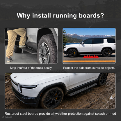 Running Boards for Rivian R2 Side Steps Heavy-Duty Non-Slip Nerf Bars Off-Road Accessories