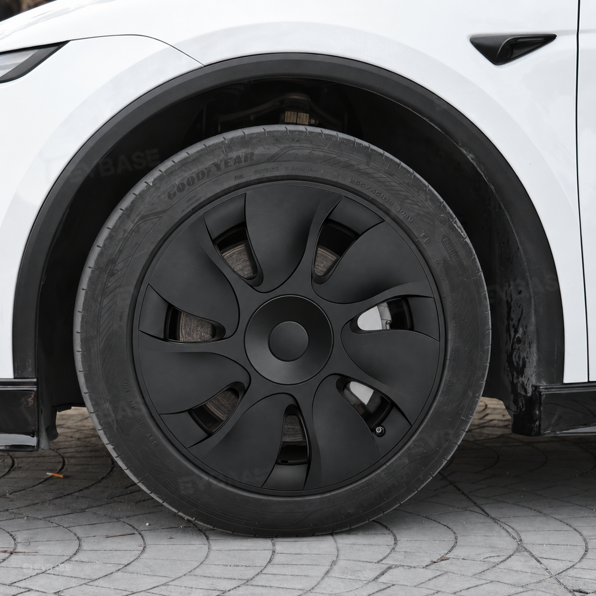 Model Y Juniper Standard 18inch Wheel Covers Aperture Wheels Cyclone Style Hubcaps