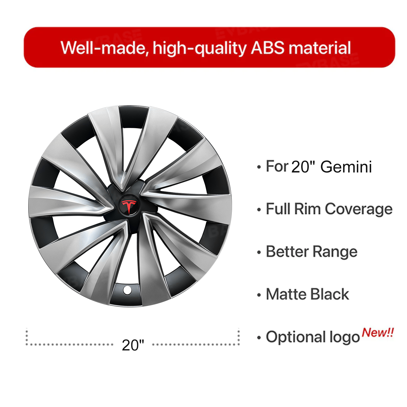 Wheel Covers for Tesla Model Y Juniper 20 Inch Helix 2.0 Wheels Hubcaps