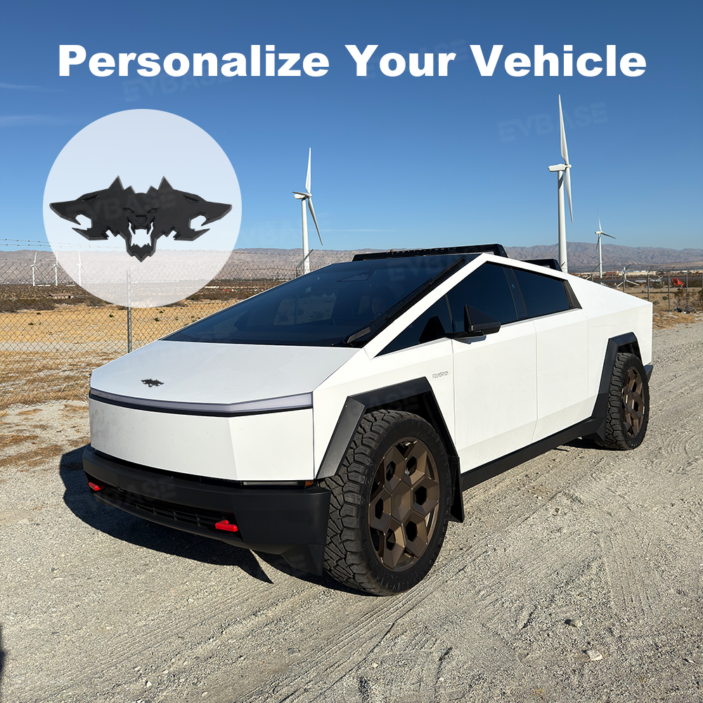 Cybertruck Front Hood Emblem Aggressive Style 3D Waterproof Logo Badge