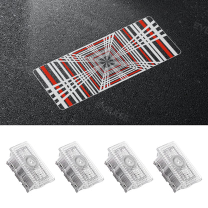 Door Plaid Projector Lights for Tesla Model 3 Y Ultra-Bright Tesla Puddle Lights Welcome Door Lamps