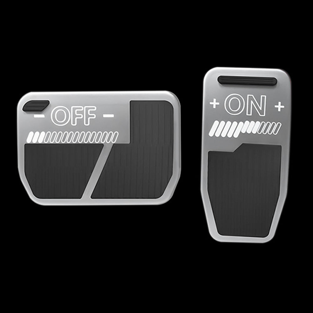 New Brake Pedal Covers Model 3 Y Non-Slip Performance Foot Silver Pedal Covers for Tesla