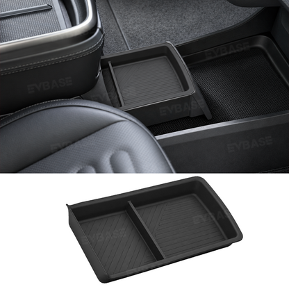 Center Console Drawer Organizer for Rivian R2 Under-Armrest TPE Storage Tray Insert