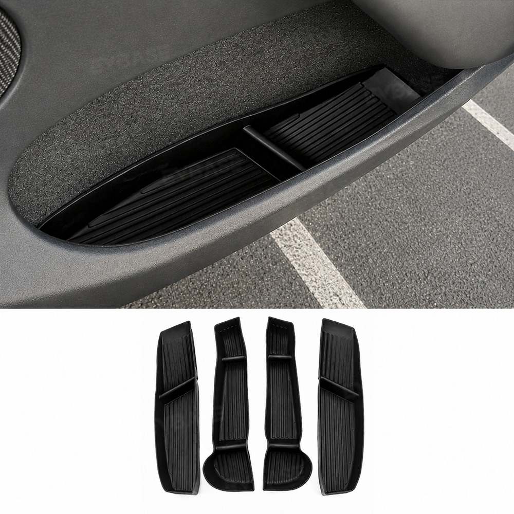 Model Y L Door Side Organizer Tray Front & Rear Door Pocket Liner Inserts