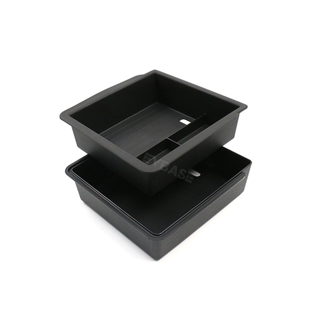 Model 3 Highland Armrest Storage Tray Double Layer  Silicone Liner Center Console Organizer Box for Tesla