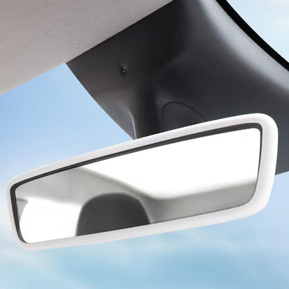 🎁 Tesla Rear View Mirror Cover Silicon Protector Frame Model 3 Y X S Interior Mirror Cover Accessories (100% off)
